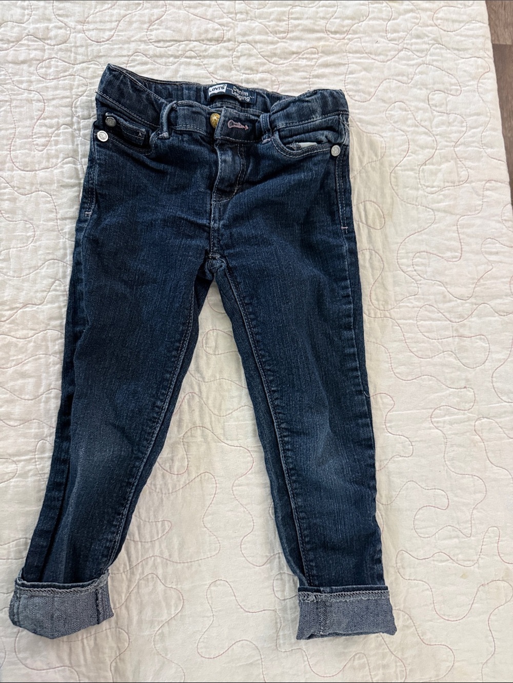 Levi's Navy Blue Kids Stretch Denim Jeans